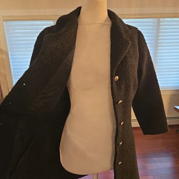 Petite And So What Wool Cotton Textured Tailored Fit & Flare Coat Size 34 Size 2